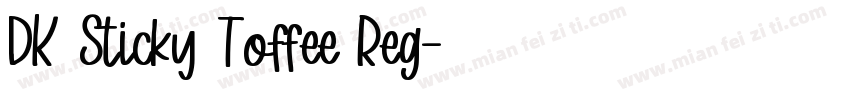 DK Sticky Toffee Reg字体转换